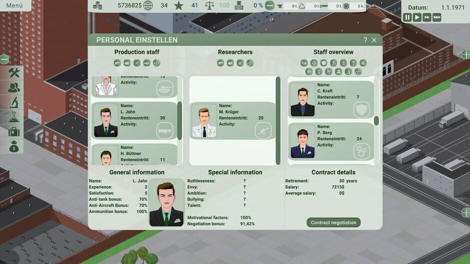 สกรีนช็อตจาก Werner Waffenwerke: Arms Tycoon (รูปที่ 5)