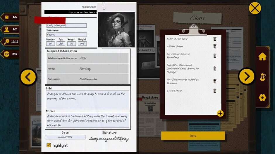 CrimeBot 2: Unsolved Cold Case Screenshot