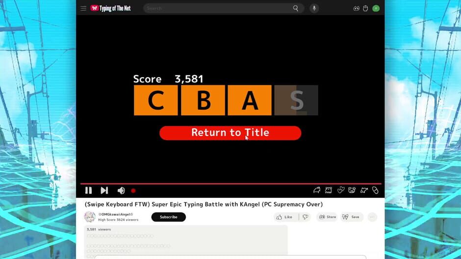 Needy Streamer Overload: Typing of The Net Screenshot
