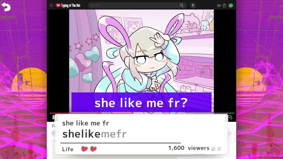 Needy Streamer Overload: Typing of The Net Screenshot