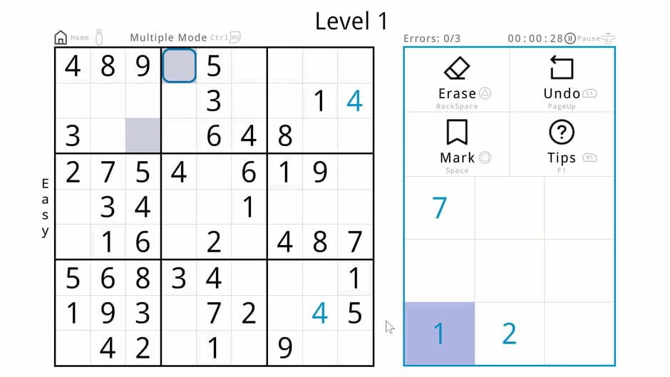 Minimalist Sudoku Screenshot