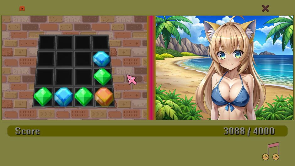 สกรีนช็อตจาก Waifu Simulator: Beach Edition (รูปที่ 2)
