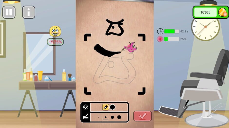 สกรีนช็อตจาก Tattoo Studio Simulator (รูปที่ 3)