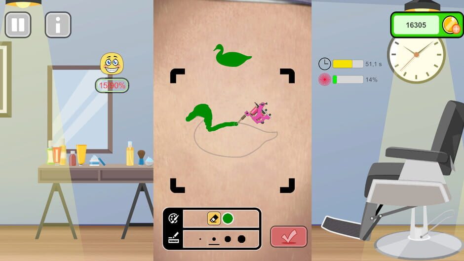 สกรีนช็อตจาก Tattoo Studio Simulator (รูปที่ 4)