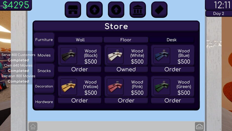 Rental Store Simulator Screenshot