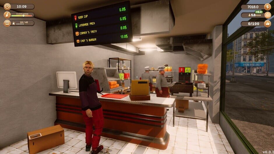 Corner Kitchen Fast Food Simulator Screenshot