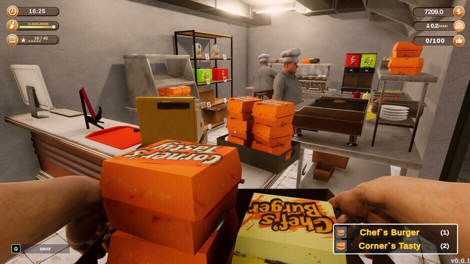 Corner Kitchen Fast Food Simulator Screenshot