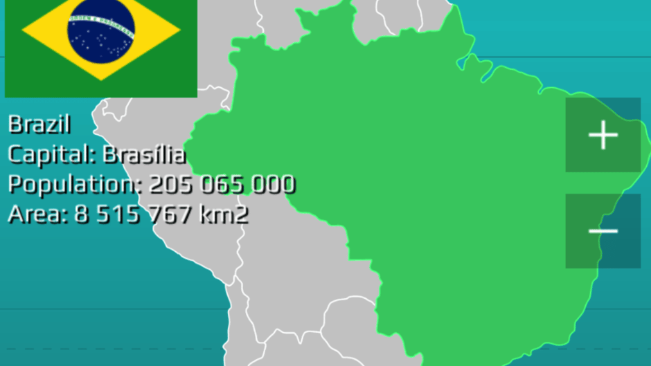 World Map Quiz Screenshot