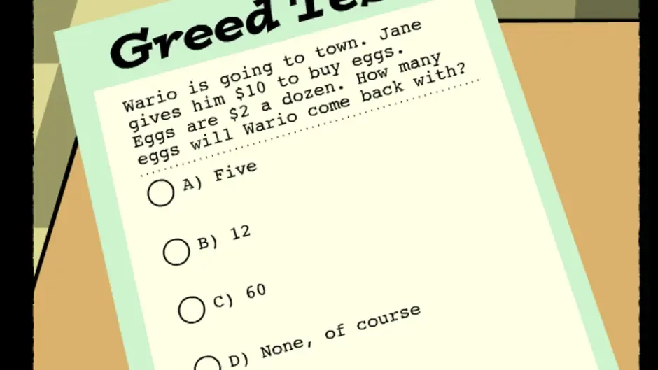 Greed School Test