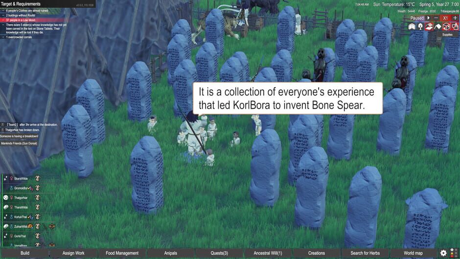 Primitive Society Simulator Screenshot
