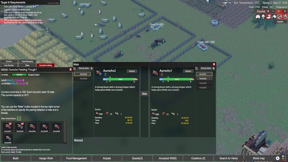 Primitive Society Simulator Screenshot
