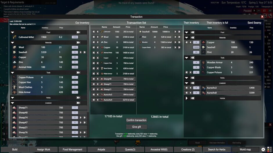 Primitive Society Simulator Screenshot