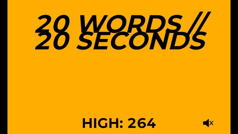 20 Words // 20 Seconds media thumbnail