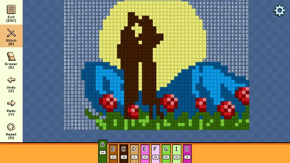 Pixel Cross Stitch: Color by Number - Valentine's Day Pack