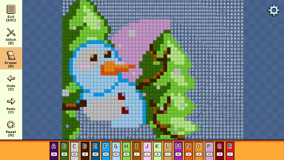Pixel Cross Stitch: Color by Number - Winter Pack 3