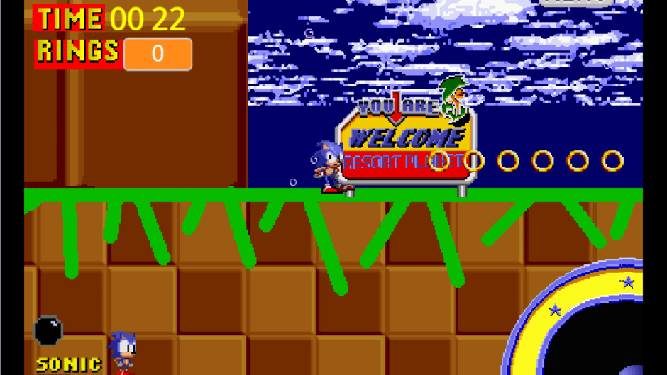 Sonic in Resort Planet Screenshot