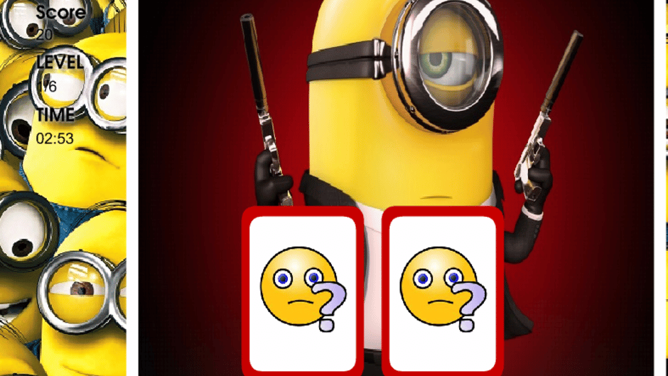 Minions Movie Memory Matching Screenshot