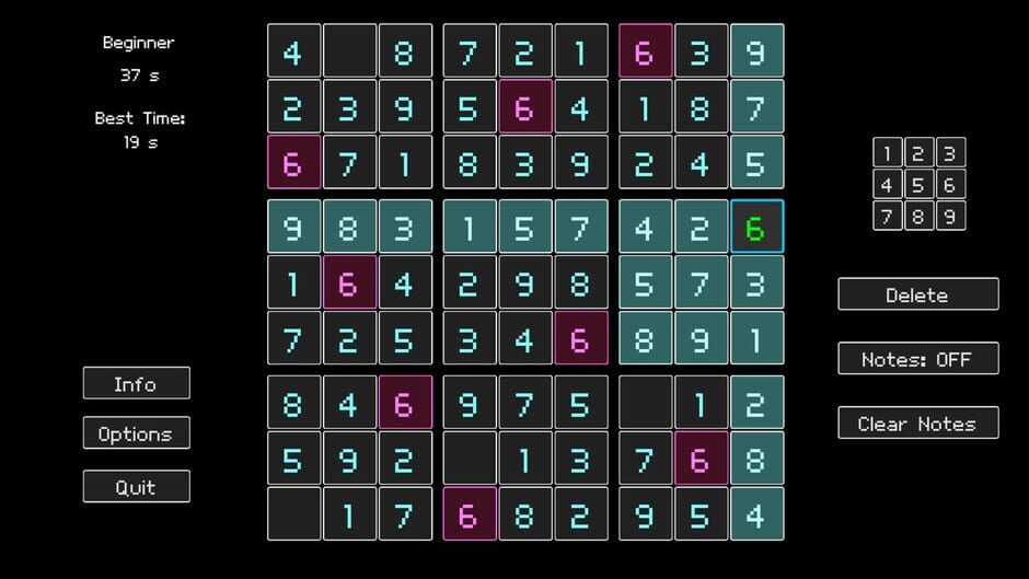 Simple Sudoku screenshot