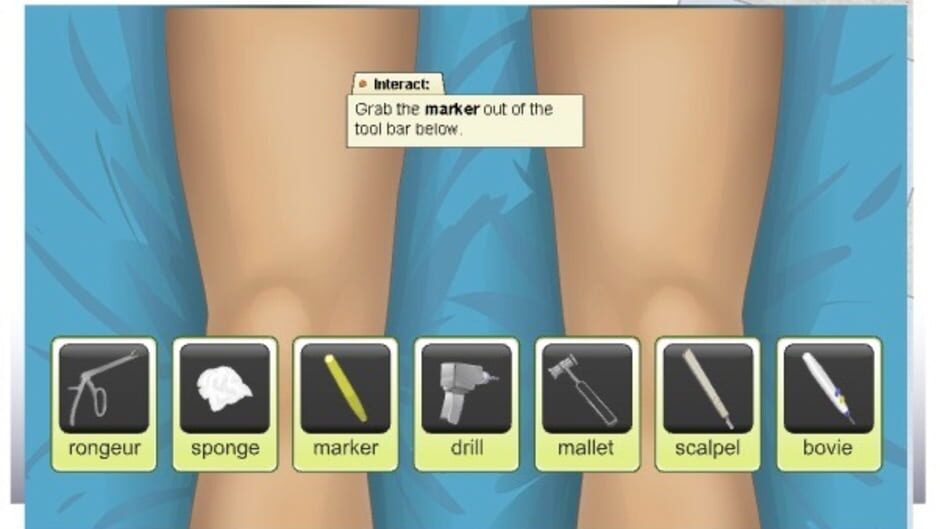 สกรีนช็อตจาก Virtual Knee Surgery (รูปที่ 2)
