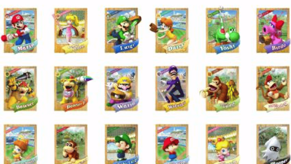 Mario Super Sluggers Cards Screenshot