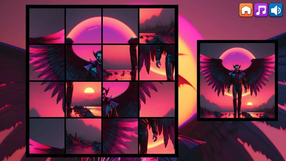 สกรีนช็อตจาก OG Puzzlers: Synthwave Vampires (รูปที่ 2)