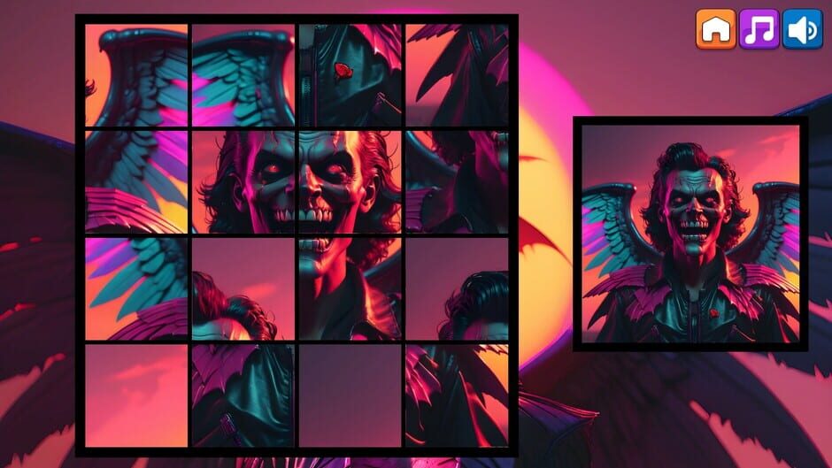 สกรีนช็อตจาก OG Puzzlers: Synthwave Vampires (รูปที่ 4)