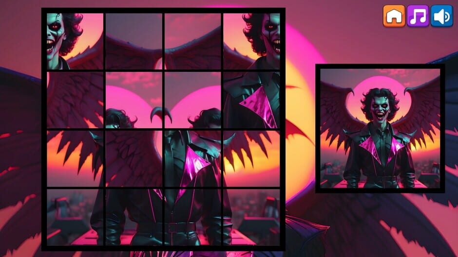 สกรีนช็อตจาก OG Puzzlers: Synthwave Vampires (รูปที่ 5)