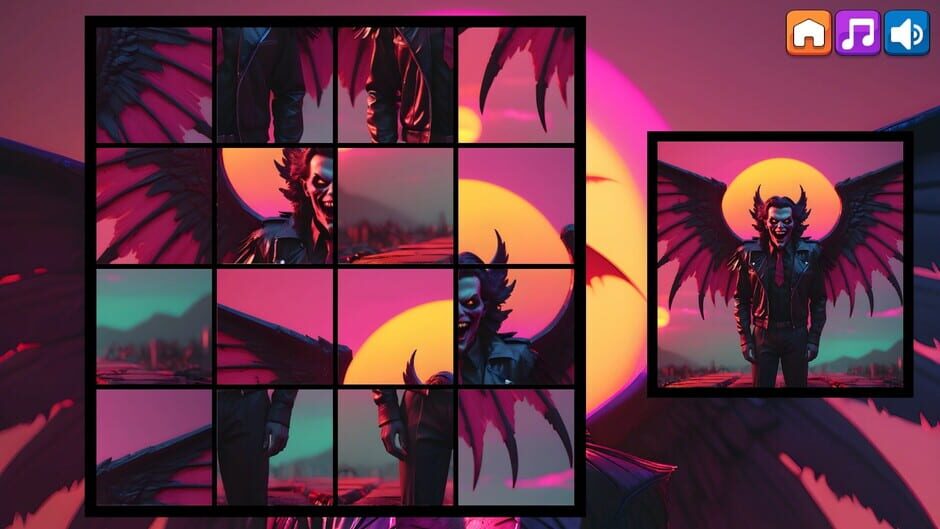 สกรีนช็อตจาก OG Puzzlers: Synthwave Vampires (รูปที่ 6)