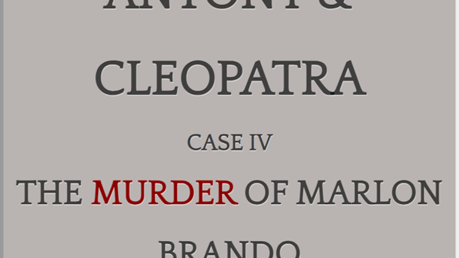 Antony & Cleopatra: Case IV: The Murder of Marlon Brando Screenshot