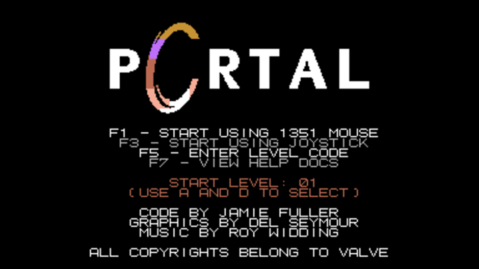 Portal for the C64 Screenshot