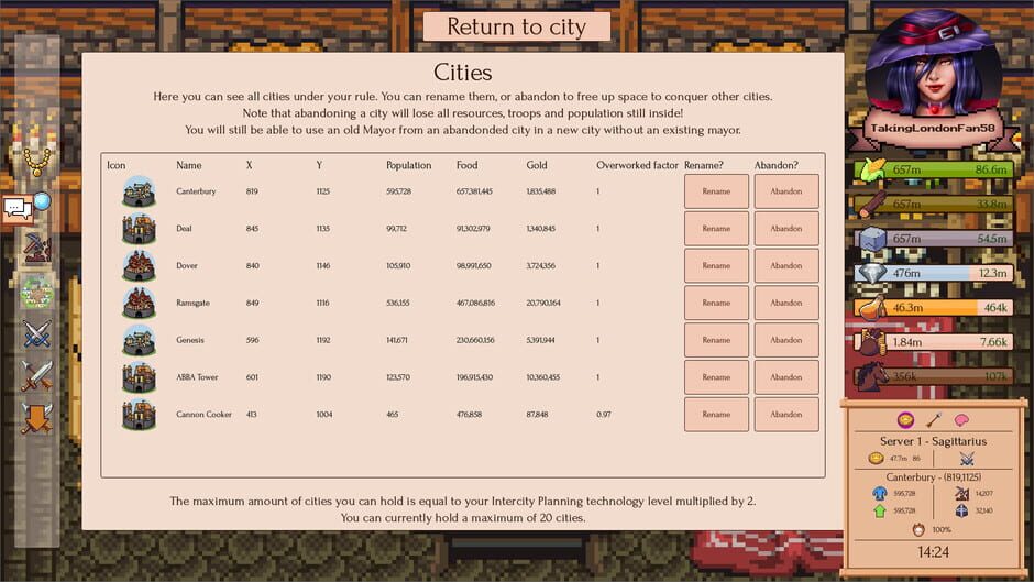Taking London Screenshot