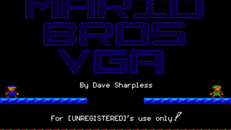Mario Bros. VGA Screenshot