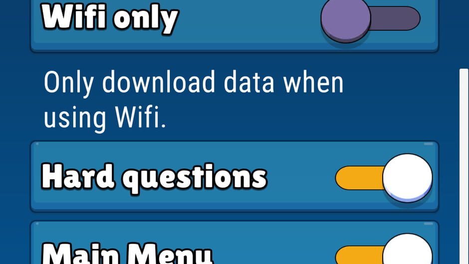 Screenshots Travel Trivia