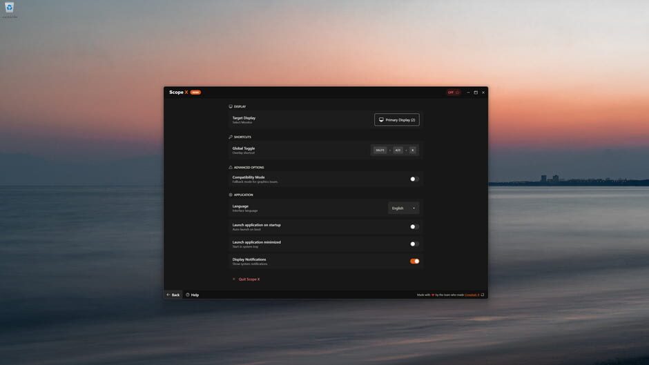 Scope X Screenshot