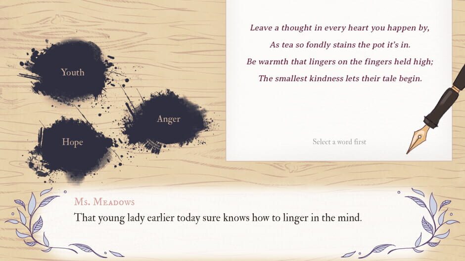 Sips and Sonnets Screenshot