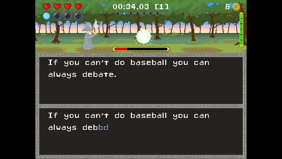 The Elementalist Typing Screenshot