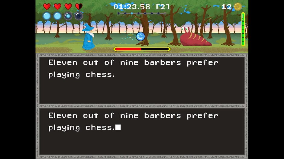 The Elementalist Typing Screenshot