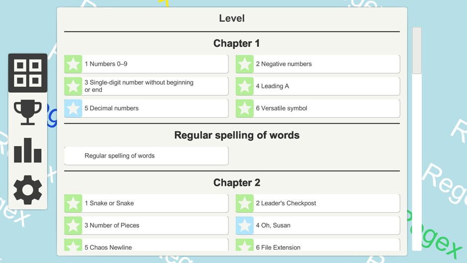 Regex Game Screenshot