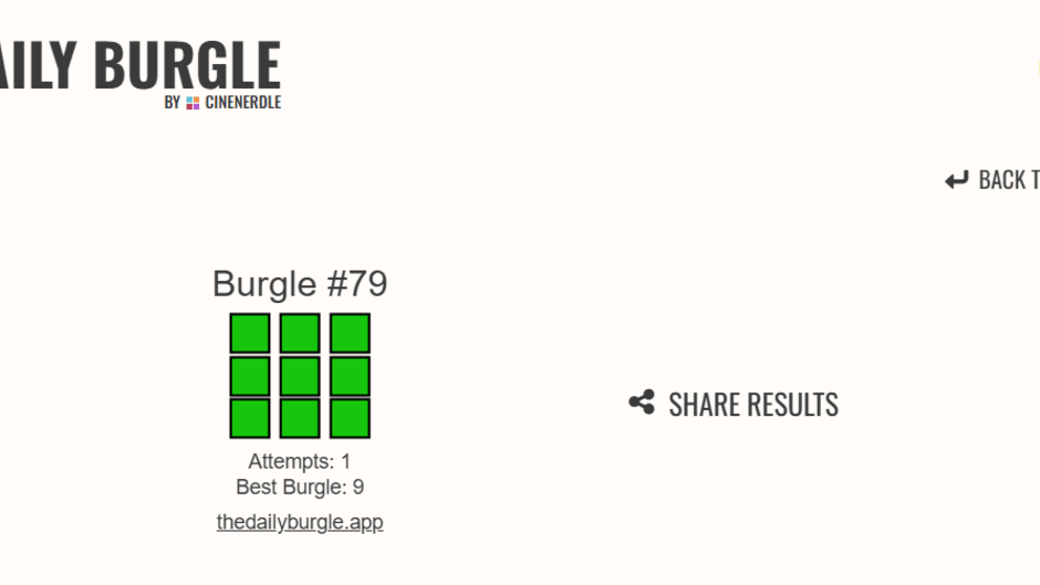 The Daily Burgle Screenshot