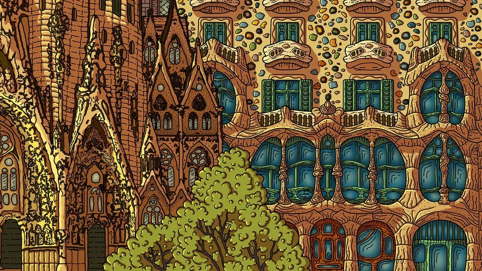 Кадър от 100 Barcelona Cats