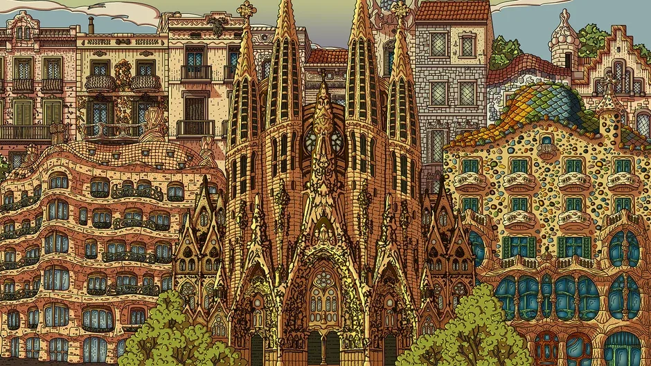Кадър от 100 Barcelona Cats