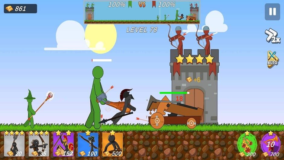 สกรีนช็อตจาก Stick Ragdoll Battle Simulator (รูปที่ 7)