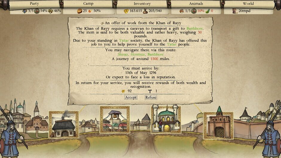 Silk Roads II: Paths of Fortune Screenshot