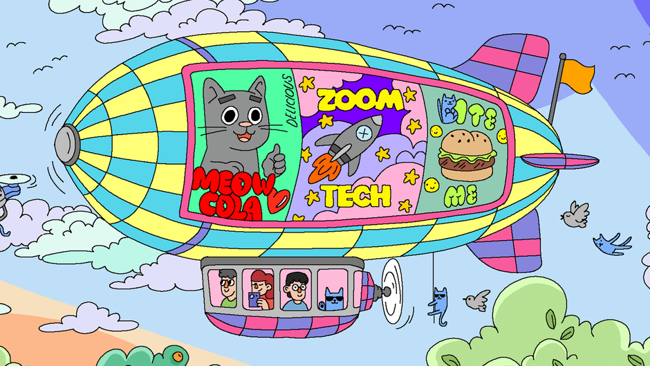 100 Cats Lost in World Find & Color Screenshot