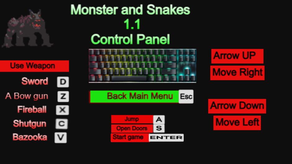Monster and Snakes 1.1 Screenshot