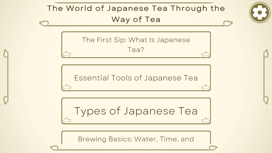 The World of Japanese Tea Through the Way of Tea Screenshot