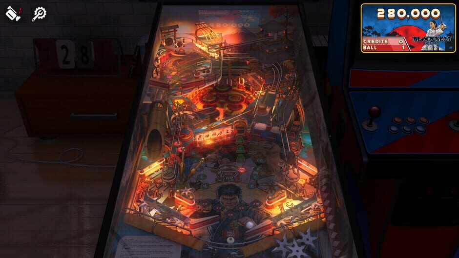สกรีนช็อตจาก Zaccaria Pinball: Blackbelt Deluxe Pinball Table (รูปที่ 2)