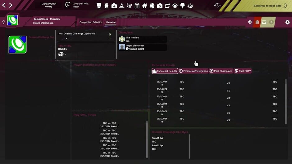 Rugby League Team Manager 4 Screenshot