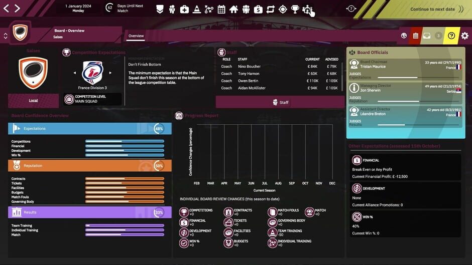 Rugby League Team Manager 4 Screenshot