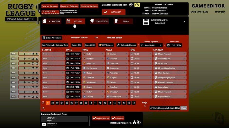 Rugby League Team Manager 4 Screenshot